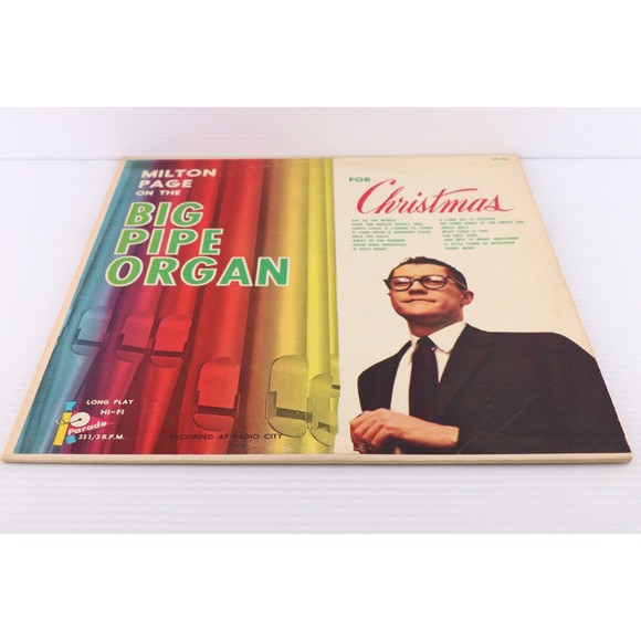 Milton Page – Big Pipe Organ for Christmas - 12" Vinyl LP Record Parade SP-406 - Picture 4 of 16